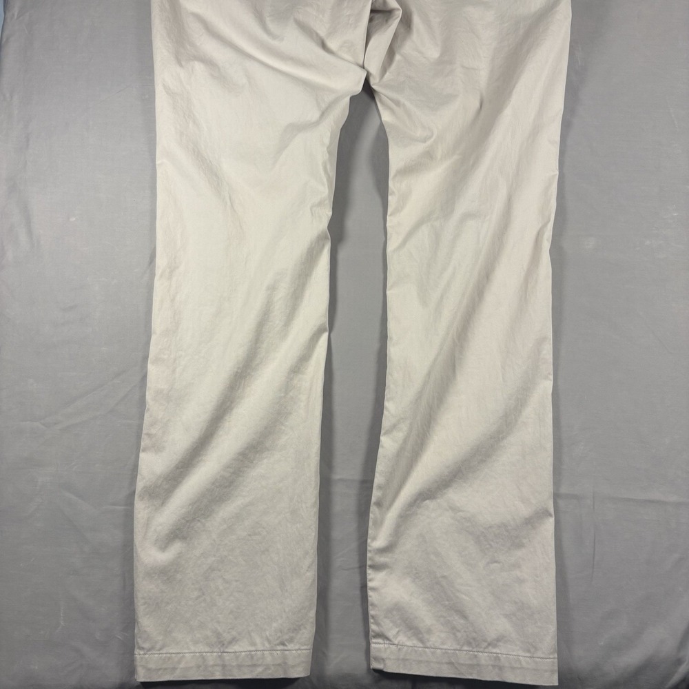 Robert Graham Kipling Mens 40x34 Ivory Pima Cotton Stretch Tailored Chino Pants - Picture 7 of 16